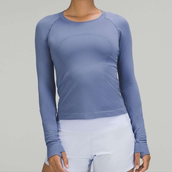 lululemon athletica Tops - SOLD LULULEMON Swiftly Tech Long Sleeve Shirt 2.0 *Race Length Water Drop Size 6
